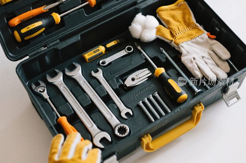 工具箱内的多样维修工具