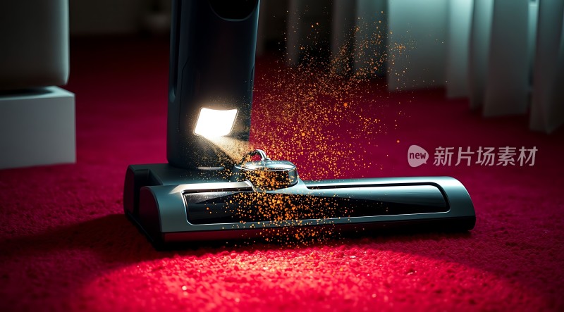 新片场素材 吸尘器清洁地毯