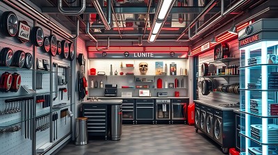 现代汽车维修车间工具齐全环境整洁