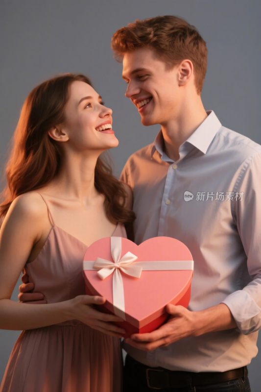 情侣浪漫礼物场景