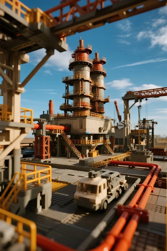 工业场景厂房车辆