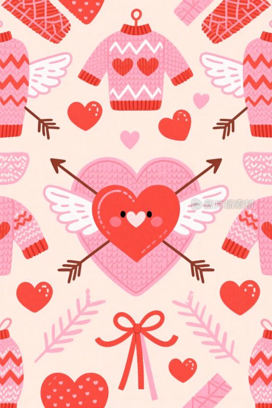 情人节爱心插画