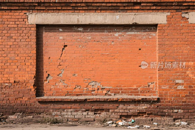 红砖墙复古场景