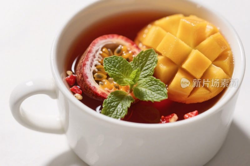 水果饮品特写摄影图