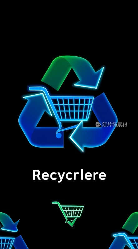 绿色循环购物车