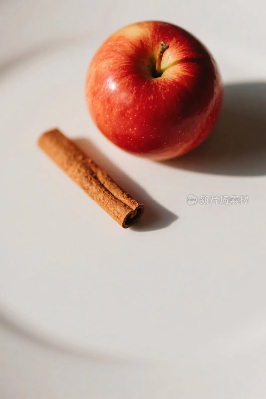 苹果与肉桂静物摄影