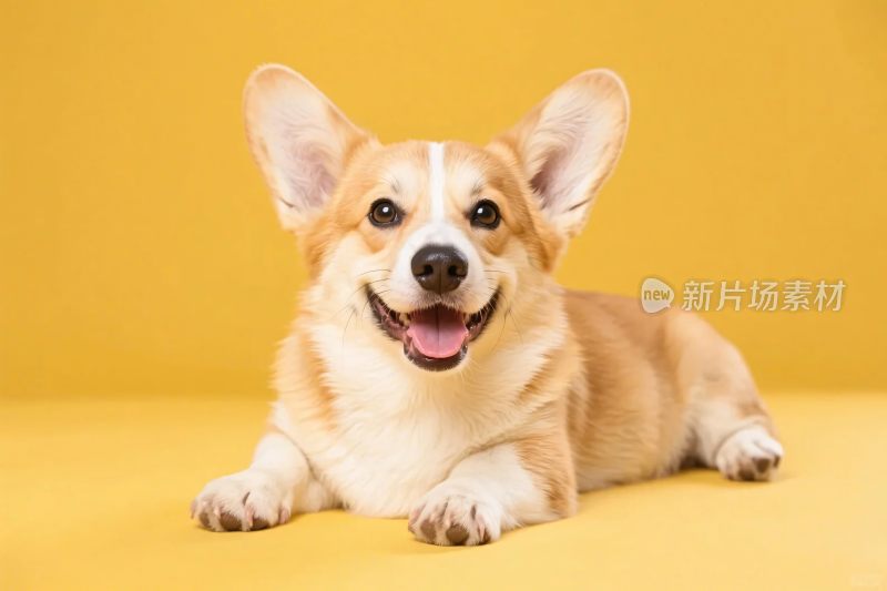 柯基犬温馨摄影