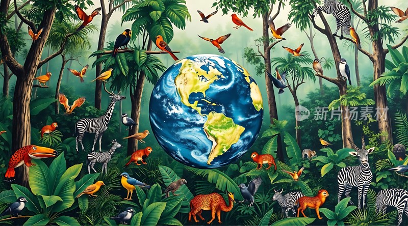 地球与自然和谐共处