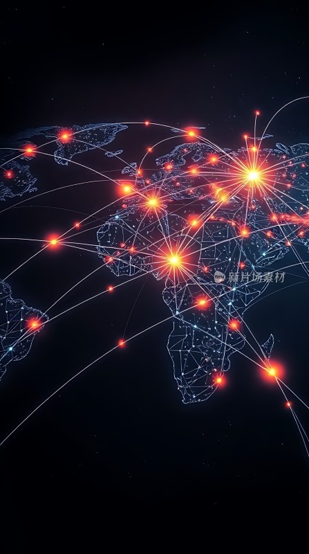 全球网络连接图