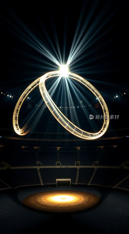 光晕环舞璀璨舞台上的光影盛宴