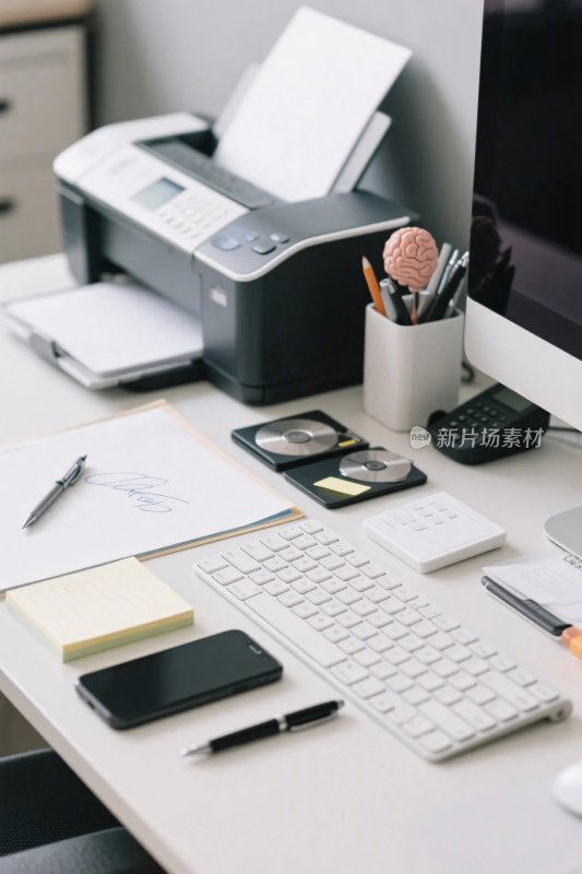 办公桌面物品展示