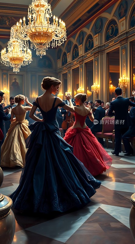 舞会上的优雅舞者