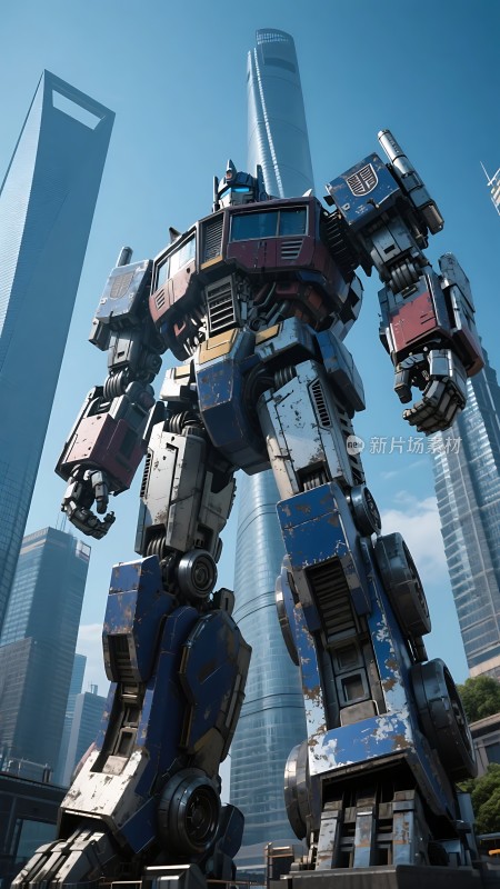 上海外滩变形金刚雕像