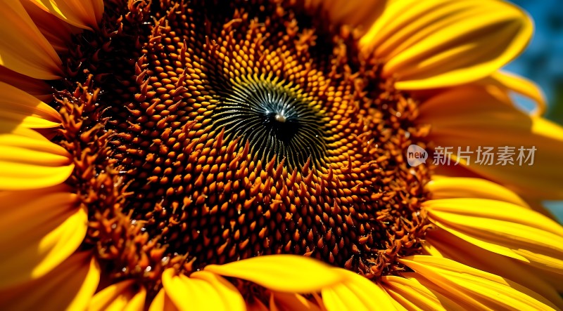 阳光下的向日葵绽放