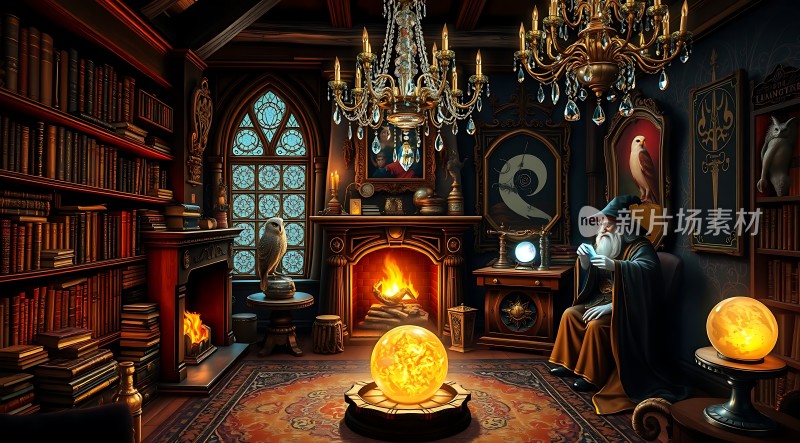 神秘书房里的魔法世界