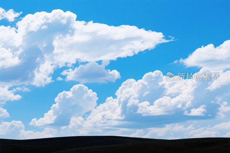 蓝天白云风景图