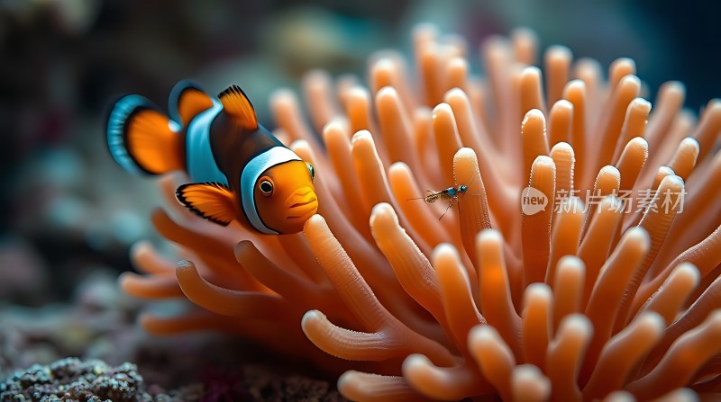 小丑鱼与海葵共舞