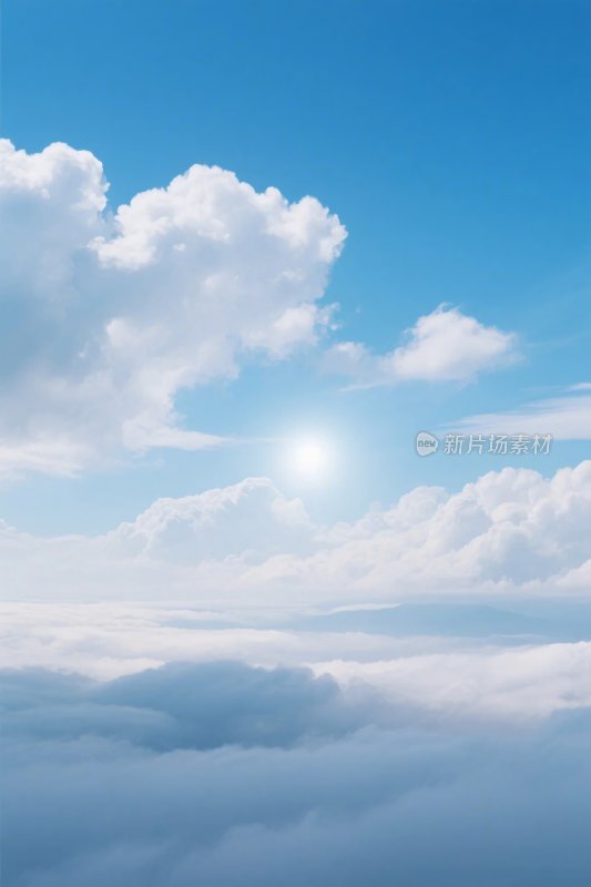 蓝天白云风景图