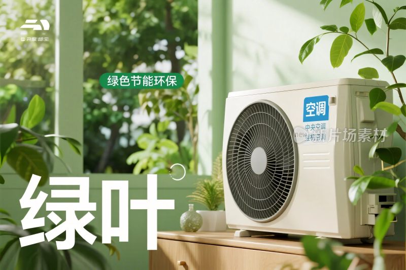 绿叶空调节能宣传图
