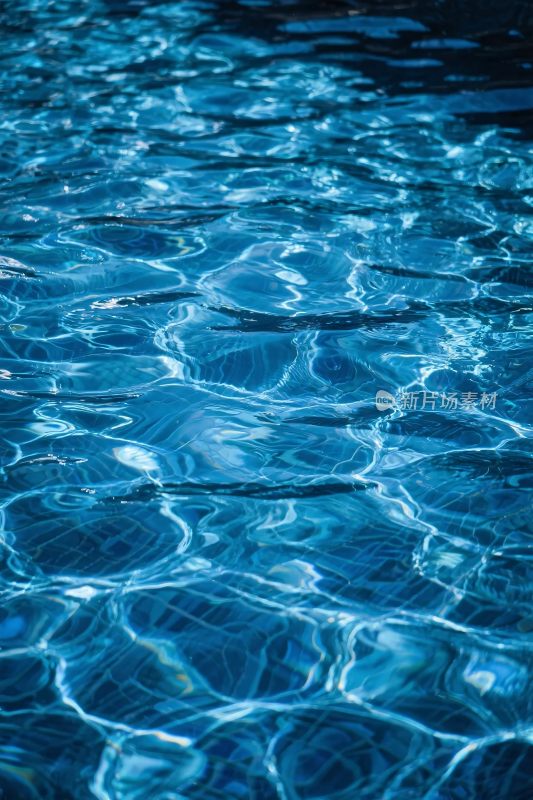 蓝色水面波纹效果
