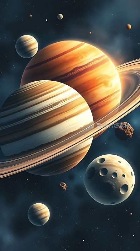 星河浩瀚行星环舞