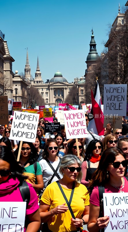 女性游行倡导性别平等与权利