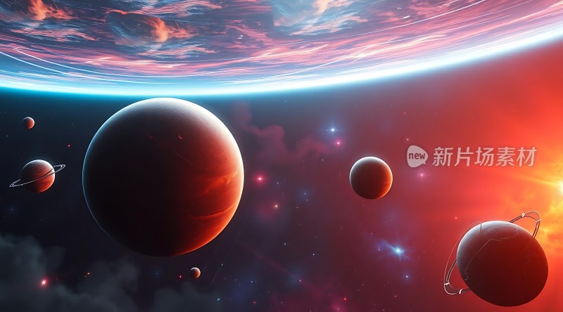 宇宙奇观行星与星云的神秘之旅