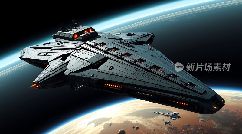 星际飞船遨游宇宙