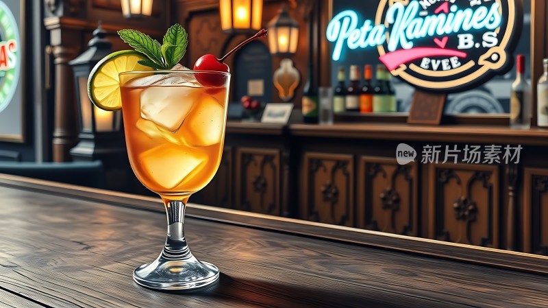 新片场素材 诱人的鸡尾酒