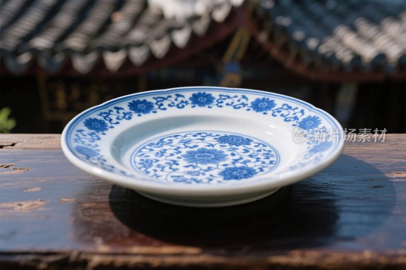 青花瓷碗静物