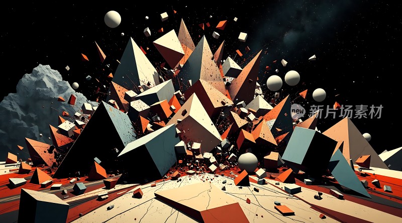新片场素材几何世界