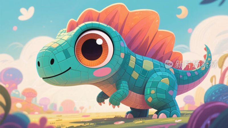 卡通恐龙插画