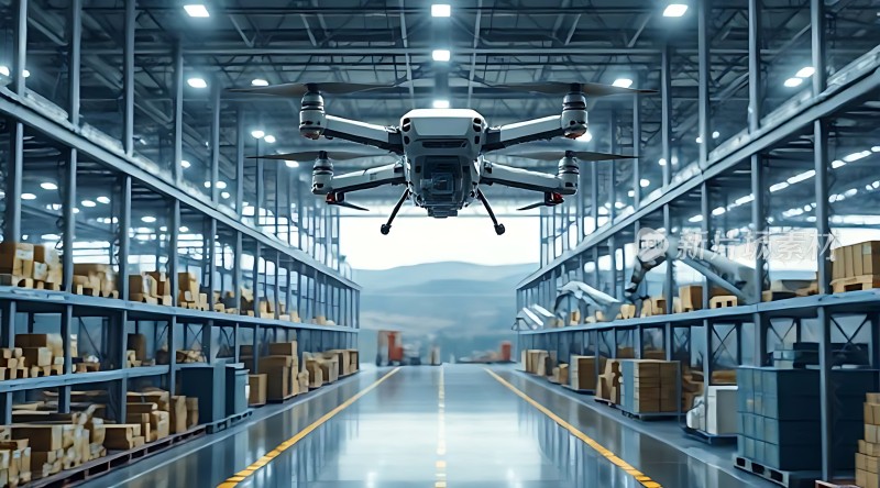 智能仓库无人机高效作业