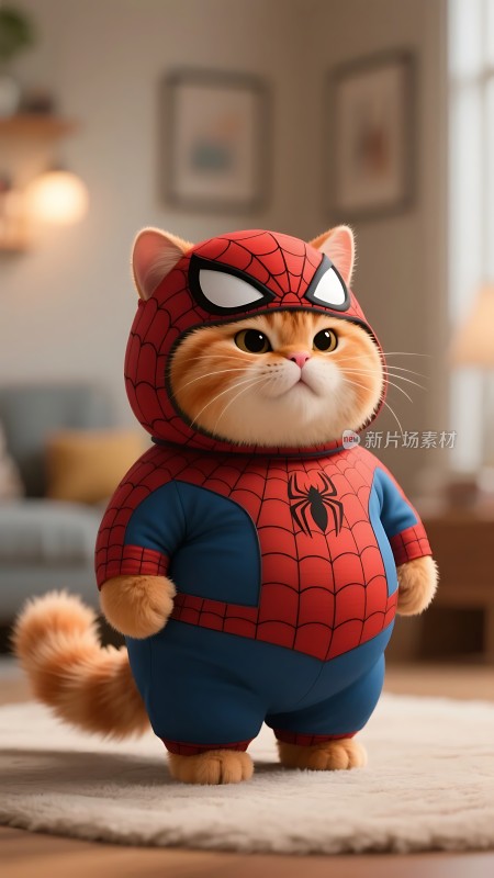 橘猫变蜘蛛侠萌翻全场！