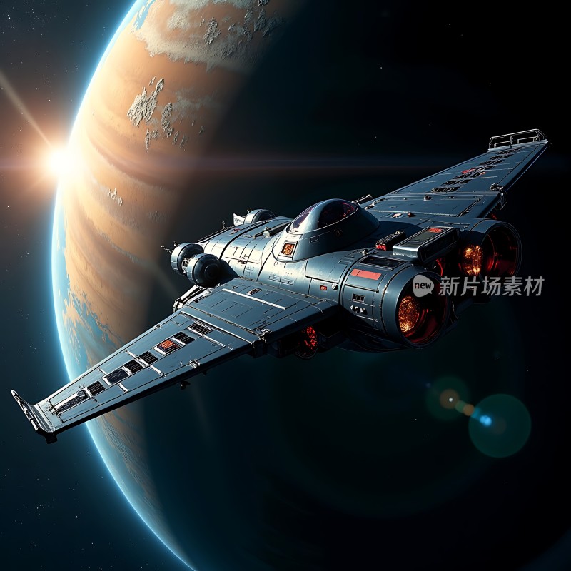 星际飞船启航探索未知宇宙