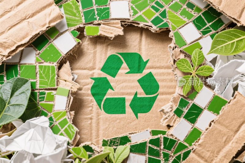 环保循环回收插画