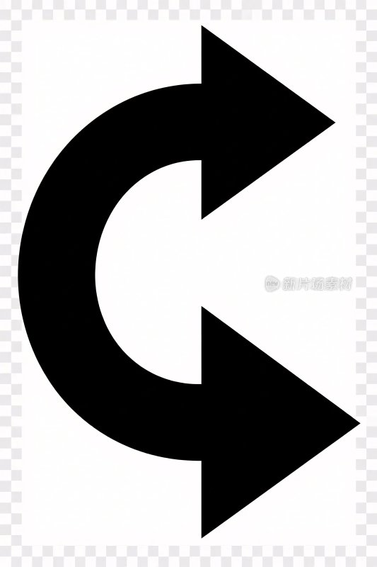 双向循环箭头图标