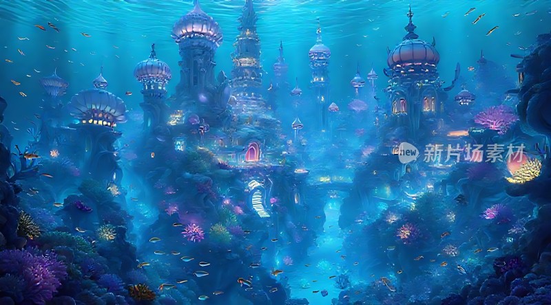 海底梦幻宫殿神秘海洋世界