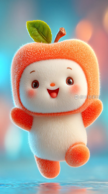 可爱苹果造型卡通角色