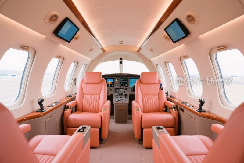 飞机驾驶舱内部