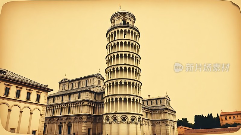 比萨斜塔与教堂建筑群