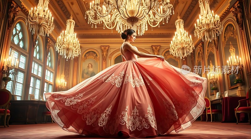 华丽舞裙璀璨宫殿