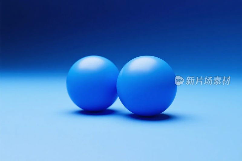 蓝色球体插画