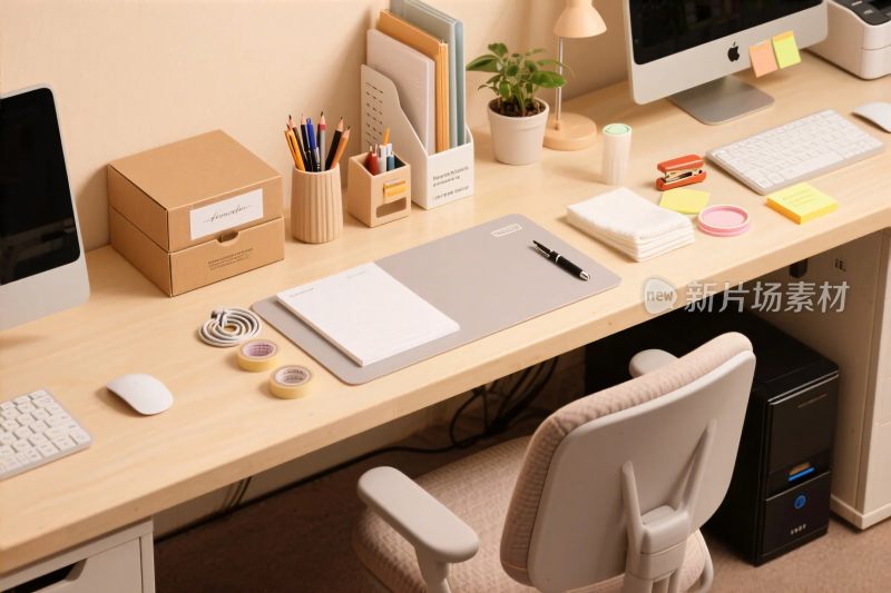 整洁办公桌面布置