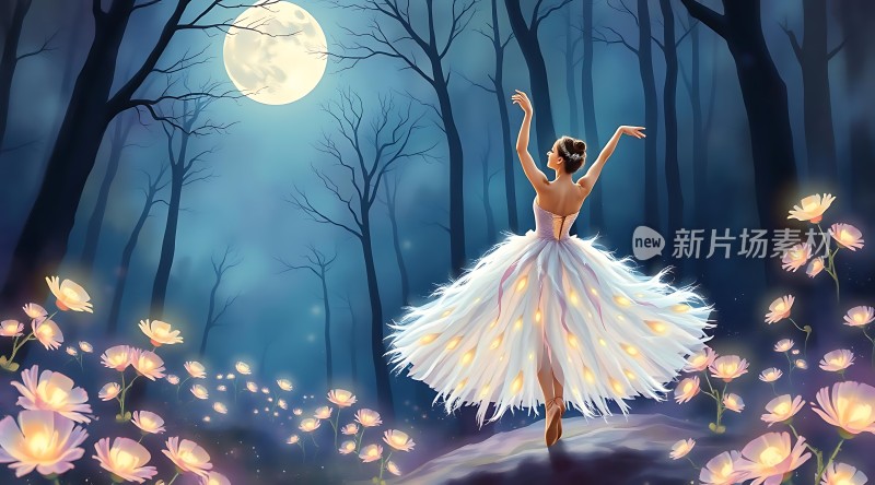 夜幕下的精灵之舞