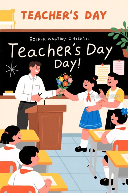 教师节课堂问候图