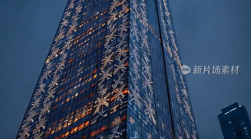 璀璨摩天大楼夜景