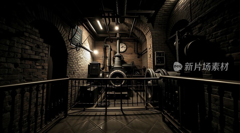 蒸汽机时代复古工业风场景