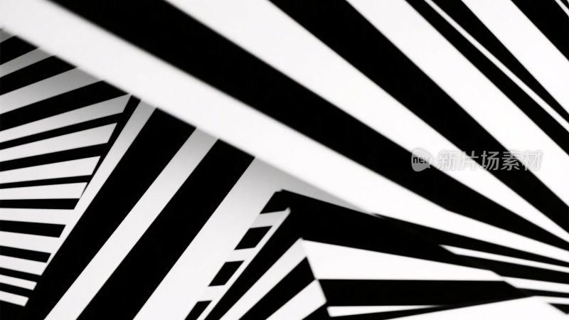黑白条纹抽象图案