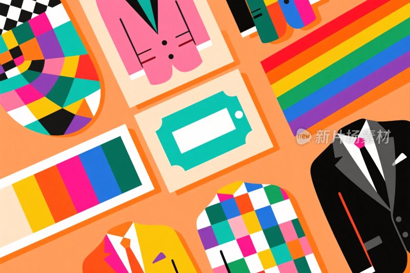 多彩时尚插画集合